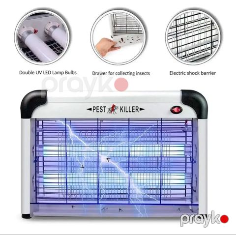 Ağ rəngli elektrik həşərat məhv edicisi — Bakı