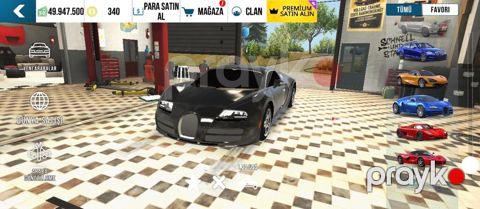 Mobil oyun üçün premium idman avtomobili – hiperkar sinfi bugatdi — Masazır