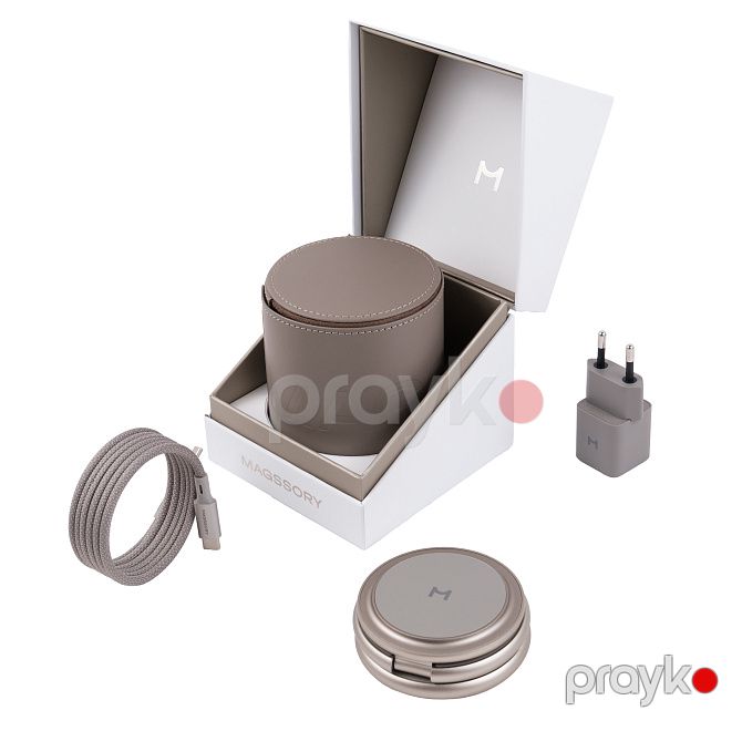 Magssory Disc Signature Edition 3-in-1 Apple üçün şarj Titan (WCH033t) — Smartfon aksesuarları, Bakı (3)