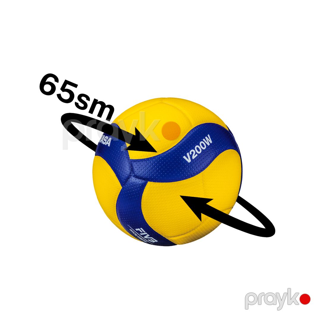 Voleybol topu Mikasa V200W, sarı, 65 sm — Mallar, Bakı (2)