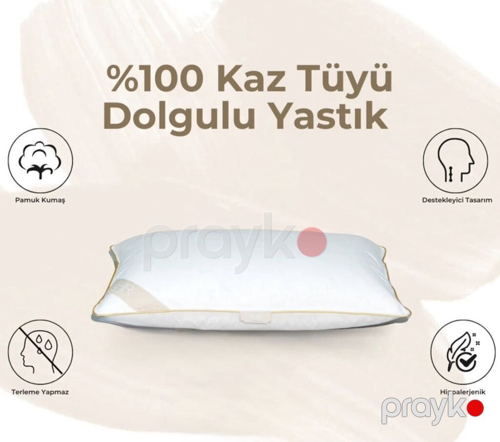 Özdilek kaz tüyü yastıq - Daxili: 100% kaz tüyü dolğu – yumşaq — Yastıqlar, Bakı (2)