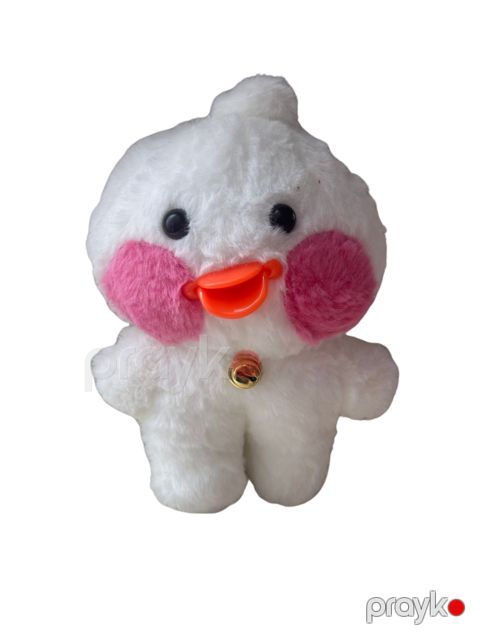 Yumşaq oyuncaq 8780, peluş, ağ/çəhrayı, 15 sm — Bakı