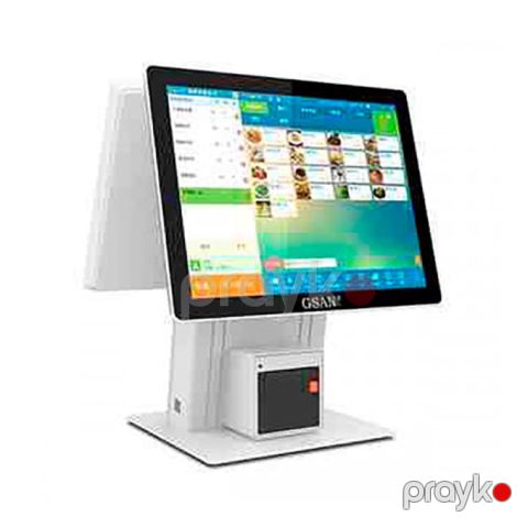 APC Ocom 1516 Dual Screen POS Terminal (Intel Core i5 / 8GB / 128GB / 15.6"+15.6" White) — Bakı