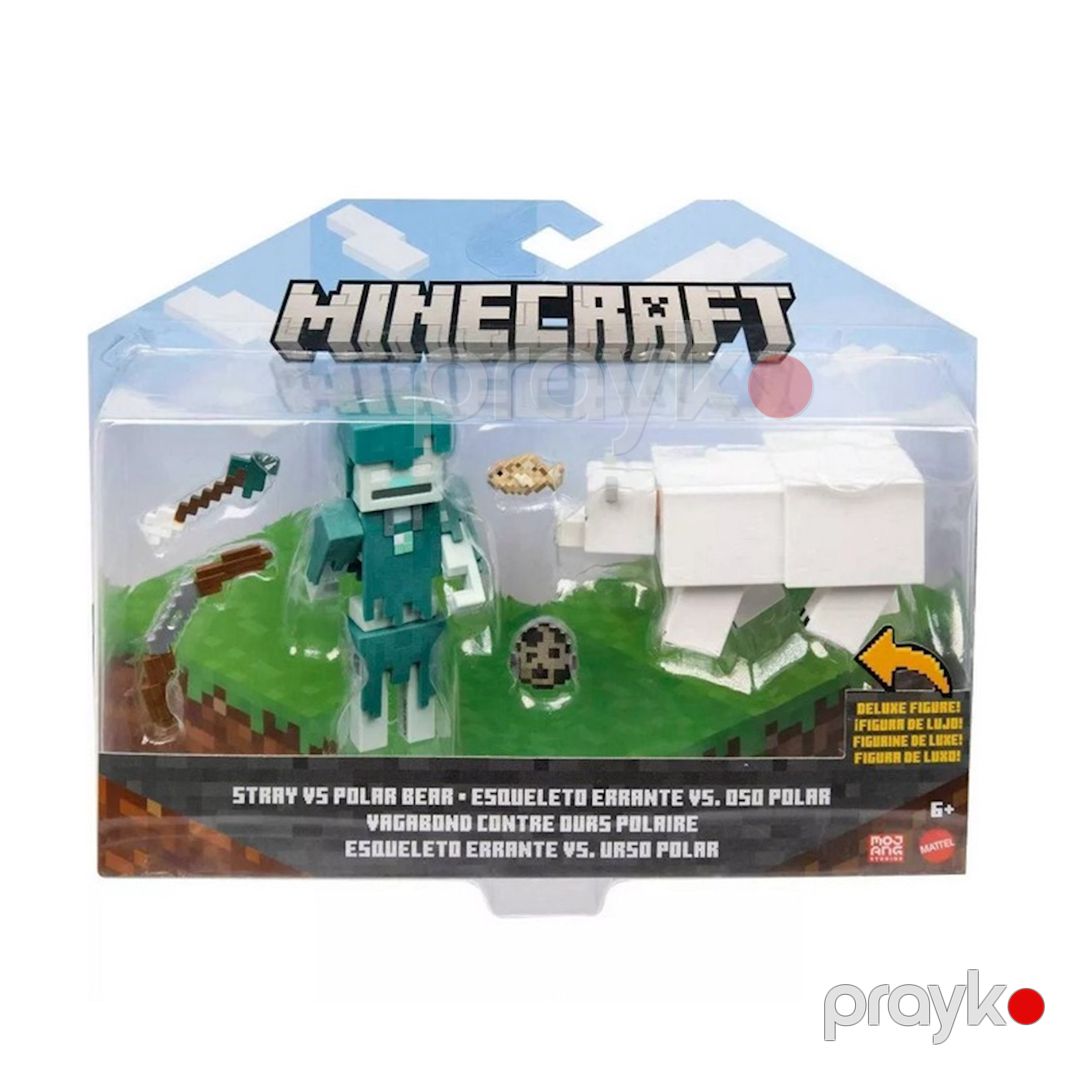 Oyun dəsti Minecraft Craft-a-Block Stray vs Polar Bear Figure Set GTT53, 6+ yaş — Mallar, Bakı (3)