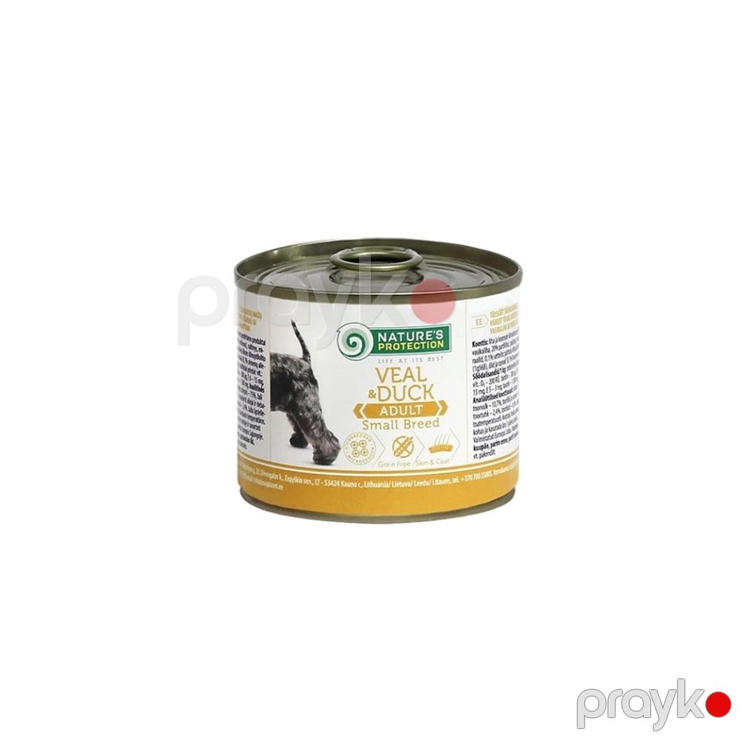 Konserv yem Nature's Protection Adult, dana əti və ördək ilə, 200 q — Mallar, Bakı