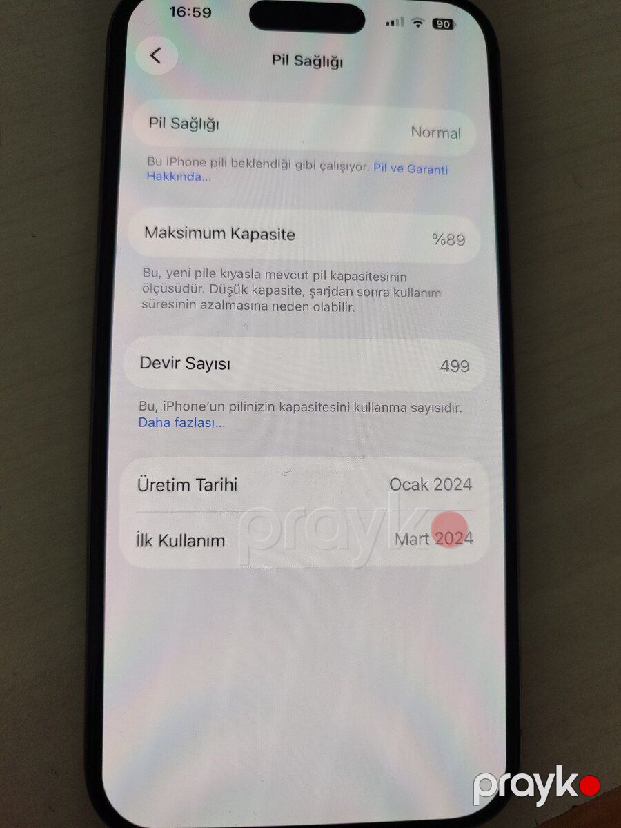 Apple iPhone 15 Pro White Titanium 128GB/8GB — Smartfonlar, Beyləqan (7)