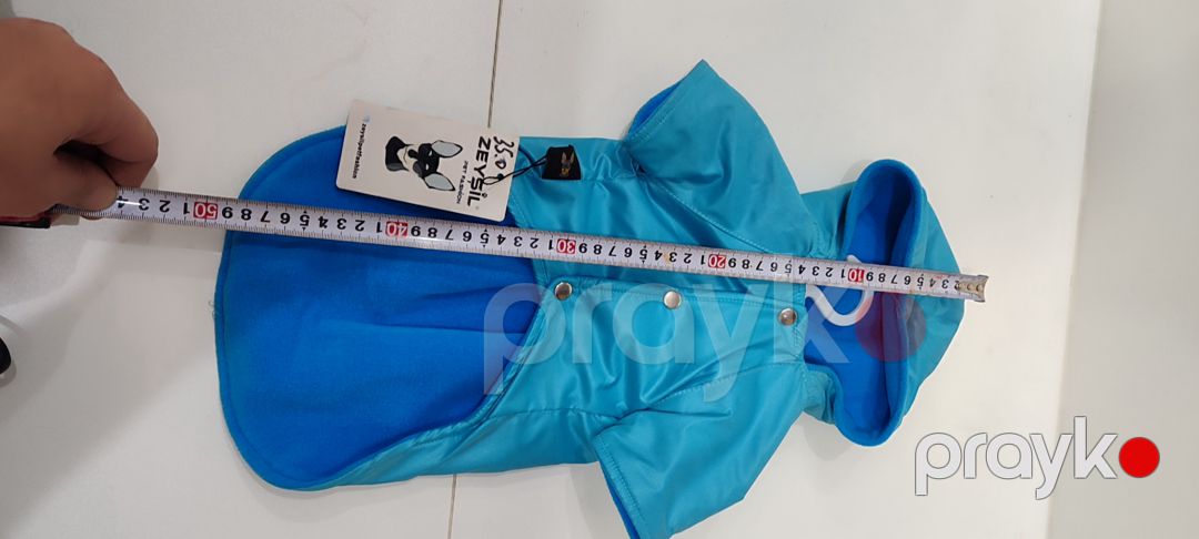 İtlər üçün gödəkcə, polyester, mavi, ölçü L — Mallar, Bakı (2)