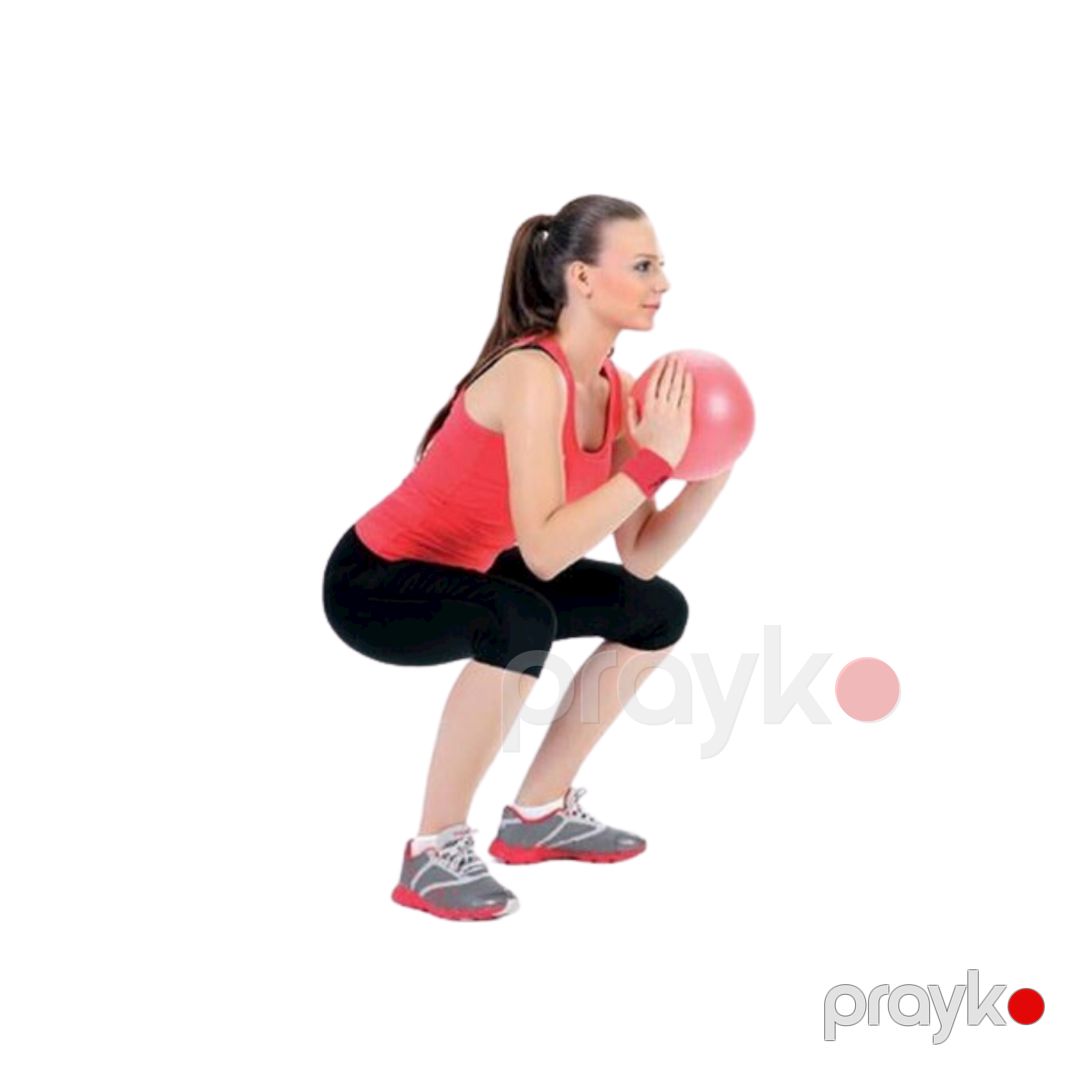 Fitnes topu Gymnic 1780, PVC, qırmızı, 23 sm — Mallar, Bakı (3)