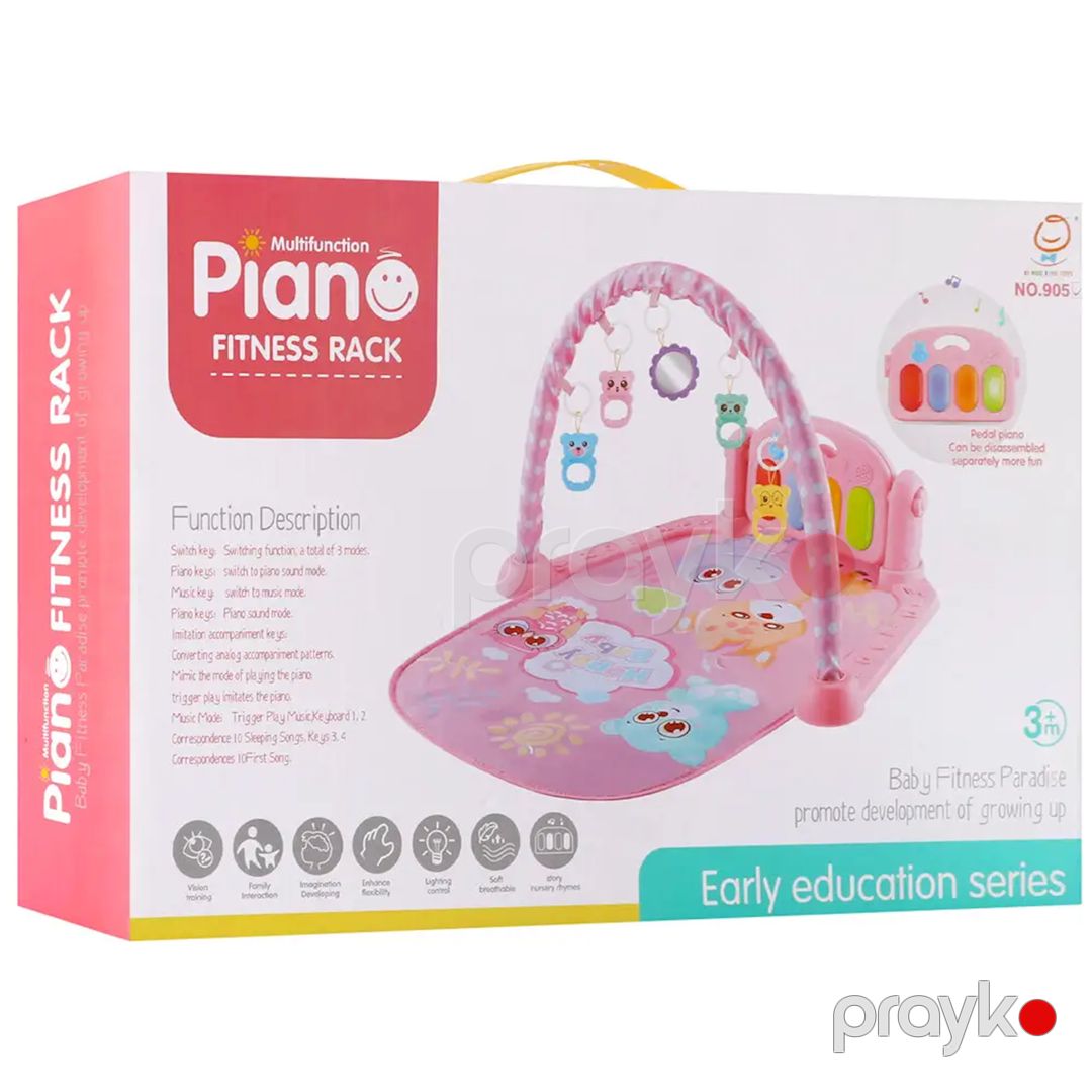 Musiqili oyun döşəkcəsi Piano 905, 3 aydan, çəhrayı — Mallar, Bakı (2)