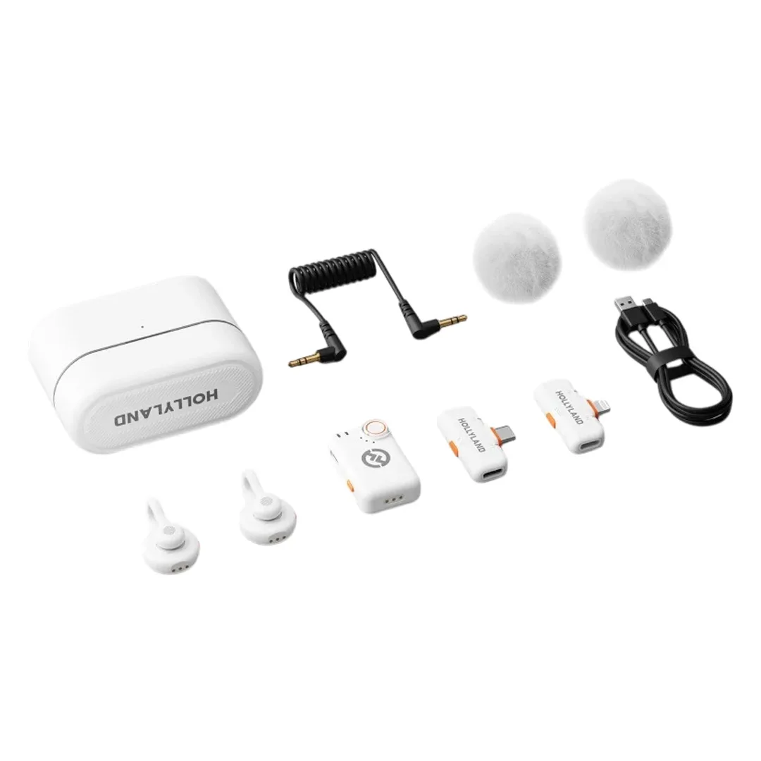 Mikrafon Hollyland Lark M2S Combo white — Mikrafonlar, Bakı (3)