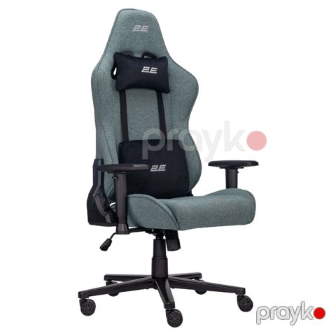 2E Gamıng Chair Bushıdo Lite, fabric, 2D-Armrests, dark green (2E-GC-BUS-ESGN) — Pctech — Periferiya cihazları