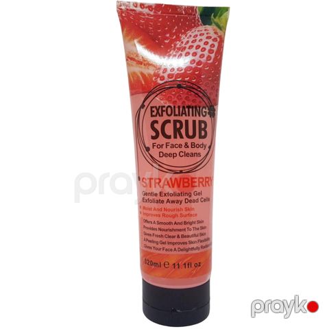 Üz və bədən üçün skrab Wokali Exfoliating Strawberry 320 ml — Bakı