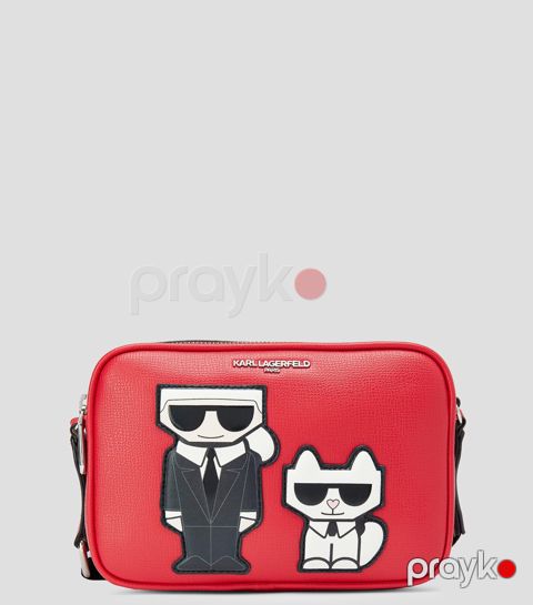 Kross-bodi çanta Karl Lagerfeld Maybelle, Qırmızı, Sintetika, 15 sm — Bakı