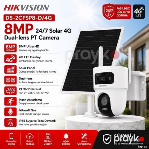 Hikvision günəş paneli kamera Hikvision günəş paneli kamera — Bakı