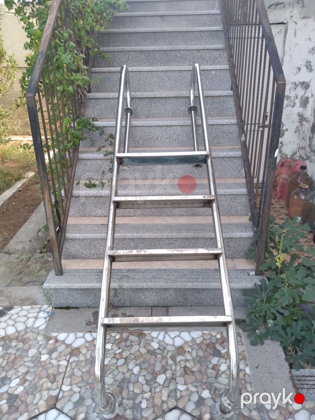 Məhsul: Paslanmayan poladdan hovuz nərdivanı Təsvir: - Material: 304 — Nərdivanlar, Digah (2)
