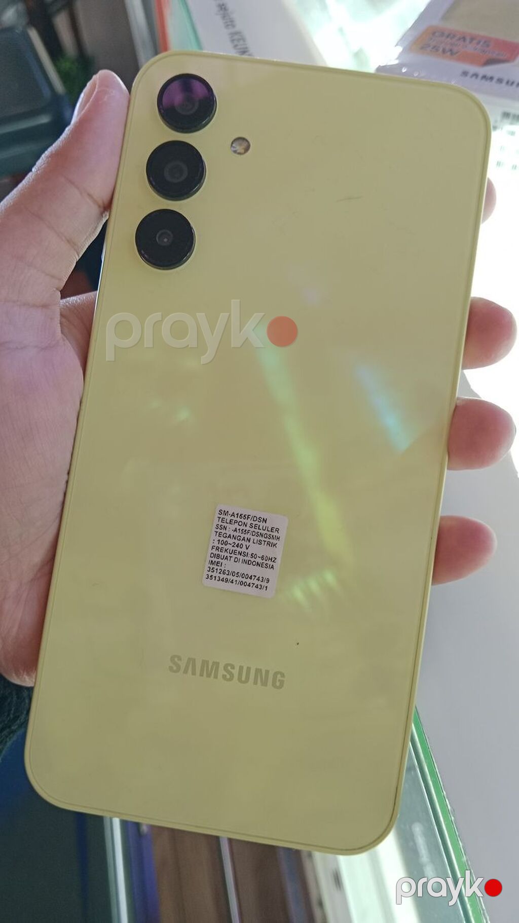 Samsung Galaxy A55 5G, rəng - Sarı, İki sim kartlı — Samsung, Bakı (2)