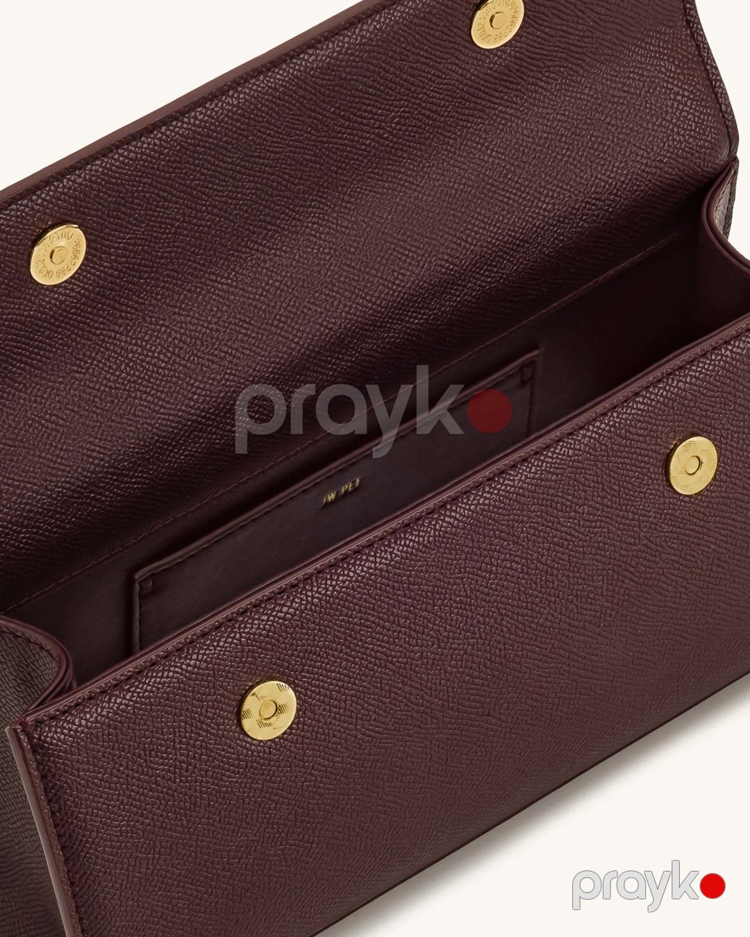 Çiyin çantası JW PEI Keyla Top, tünd qırmızı, eko dəri, 24 sm — Mallar, Bakı (3)