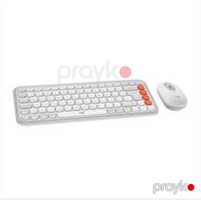 Logitech POP Icon Combo 920-013141 Simsiz Klaviatura və Mouse Dəsti Off White — Elektronika, Bakı (2)