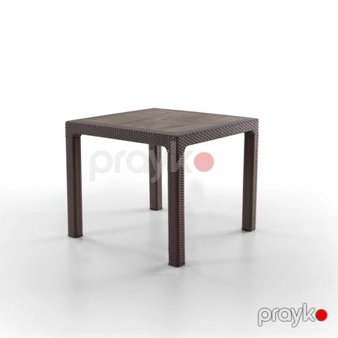 Bağ üçün masa 2236590, plastik, qəhvəyi, 90x90x75 sm — Bakı