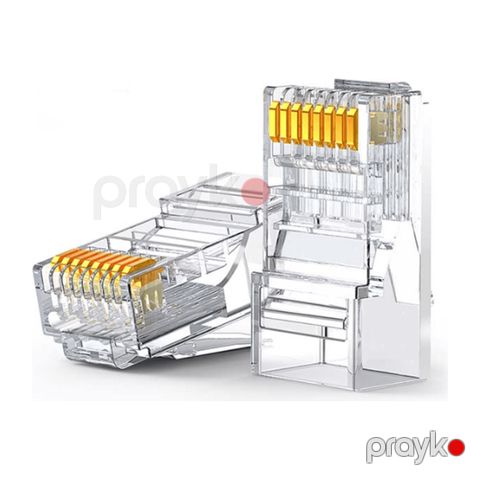 Cat 6 Unshielded RJ45 Modular Plugs 100Pc (60558) — Bakı
