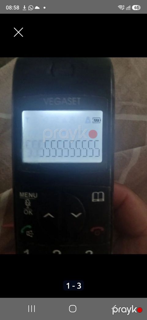 Vegaset simsiz ev telefonu - Marka/model: Vegaset (Dect simsiz bor) — Digah