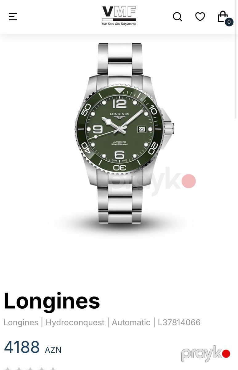 Longines Hydroconquest qol saatı — Şəxsi əşyalar, Bakı (5)