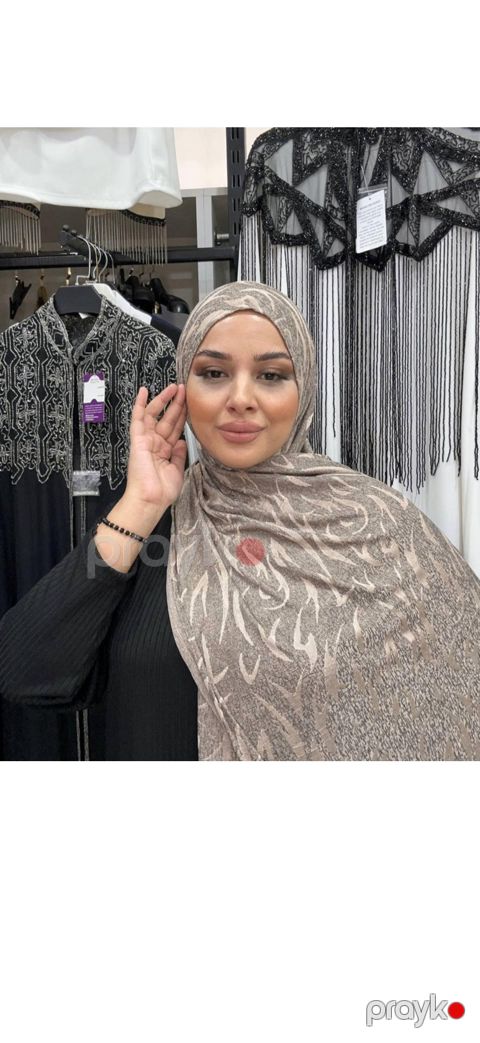 Hicab 4912, məxmər, rəngbərəng, ölçü One size — Bakı