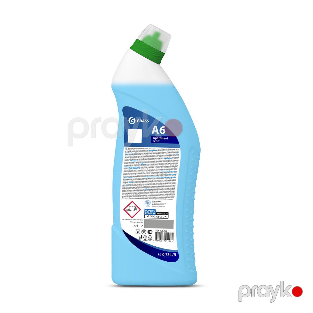 Tualet üçün vasitə Grass A6 Apartment Series, ətirsiz, 750 ml — Mallar, Bakı (3)
