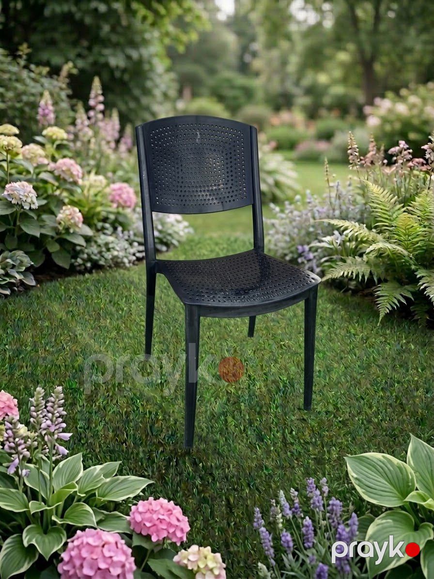 Bağ üçün stul Capissi, plastik/polipropilen, 43x86 sm, qara — Mallar, Bakı (3)