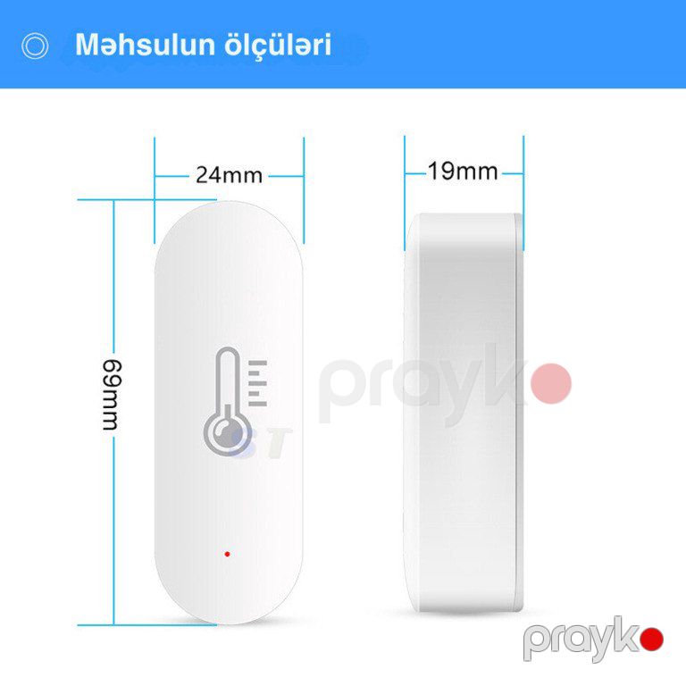 Ağıllı WiFi temperatur və nəmlilik sensoru — Ağıllı ev və təhlükəsizlik, Bakı (5)