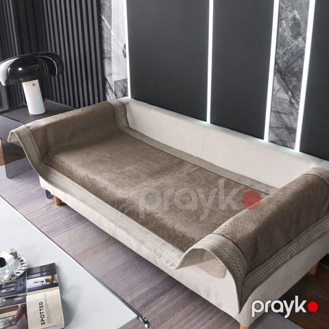 Divan örtüyü Annaberry 303, qəhvəyi, maqnitli, 70x210 sm — Bakı