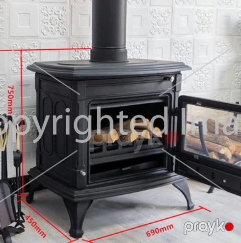 Kamin soba tipli odunlu (çuqun) ŞSÇ 01 — Ev texnikası, Bakı (2)