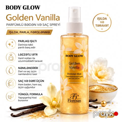 Ətirli bədən və saç spreyi No Brand Golden Vanilla 150 ml — Bakı
