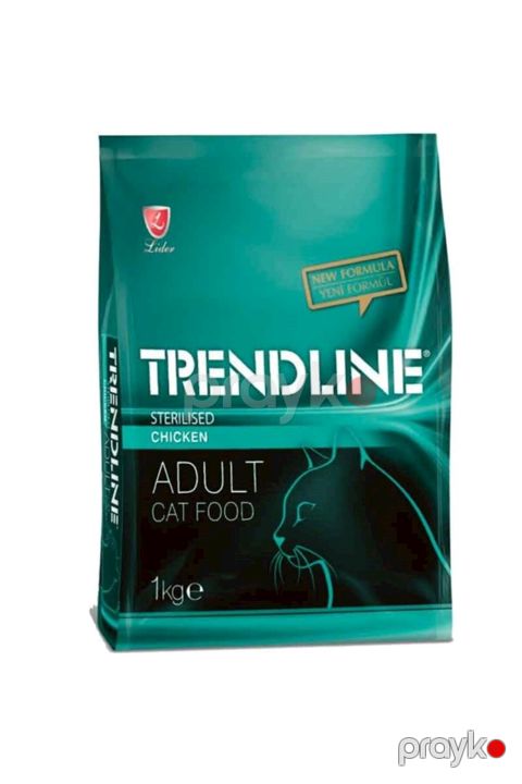 Quru yem Trendline Sterilised sterilizasiya olunmuş və axtalanmış pişiklər üçün,toyuq dadı ilə,1 kq — Bakı