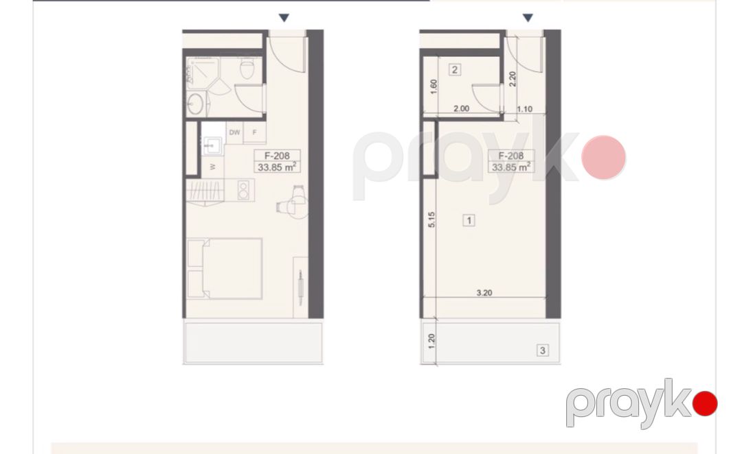 Satılır 1 otaqlı yeni tikili 34 m² — Mənzil, Bakı (8)