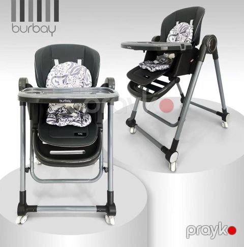 Uşaq yedizdirmə oturacağı Burbay RQSC001, metal/plastik, boz — Bakı