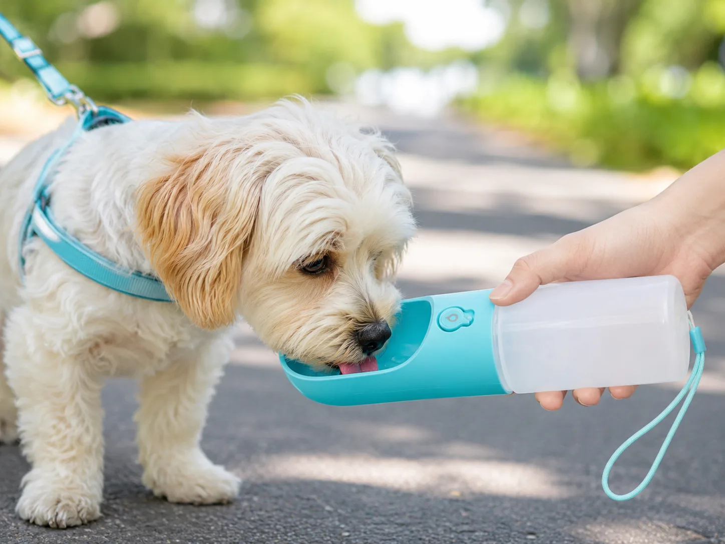 Petkit Eversweet Travel S One touch Pet bottle S300 Blue — Mallar, Bakı (4)