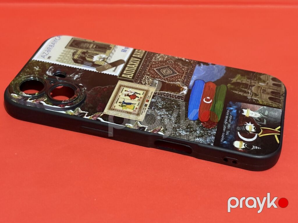 Azeri temalı smartfon qabı - Model uyğunluğu: İki böyük kamera kəsiyi — Digər, Masazır (5)