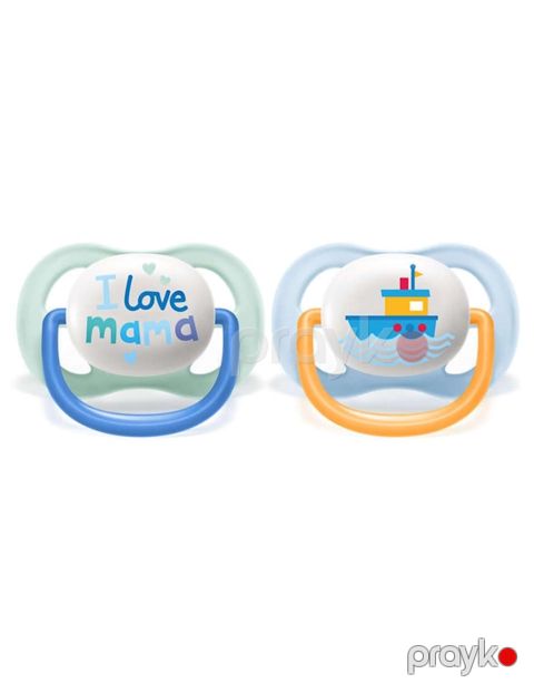 Əmzik Philips Avent Ultra Air I Love Mama oğlanlar üçün, 0-6 ay, 2 əd — Bakı