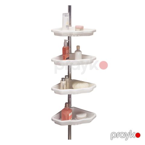 Hamam otağı üçün rəf 97274767, plastik/alüminium, ağ, 135-260x24.5 sm — Bakı