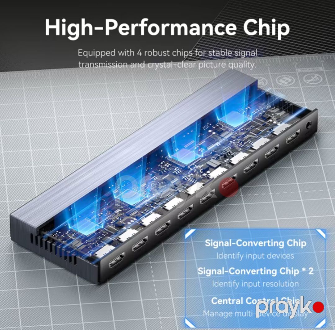 HDMI Spliter 8in1 4K — Periferik cihazlar, Bakı (8)
