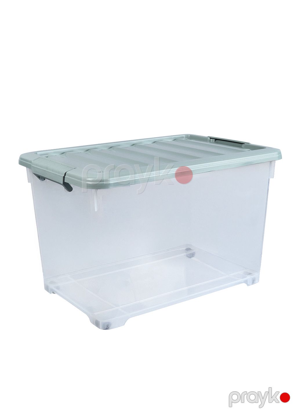 Saxlama qabı StarSplast, plastik, 42 l, 505x360x325 mm, şəffaf/boz — Mallar, Bakı (3)