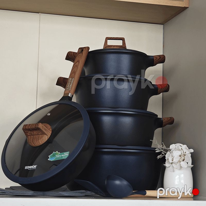Qazan Donnor 5914 Relly qranit 15 dəst DN-RL-15 Göy — Bişirmə qabları, Bakı (2)