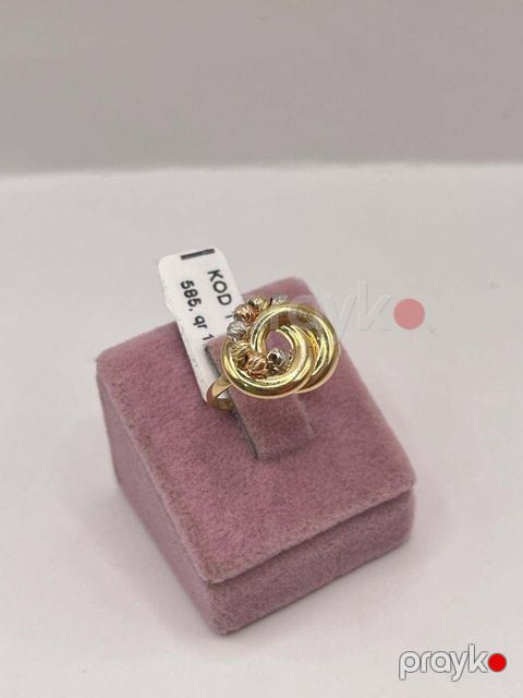 Üzük qadınlar üçün 401579517, qızıl 585 əyar, ölçü 16 — Bakı