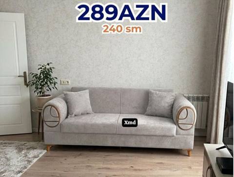 Model: 3 nəfərlik divan Ölçü: 240 sm uzunluq (şəkildə qeyd olunub) — 289 ₼ · Baku · Divanlər Model: 3 nəfərlik divan Ölçü: 240 sm uzunluq (şəkildə qeyd olunub) — Baku
