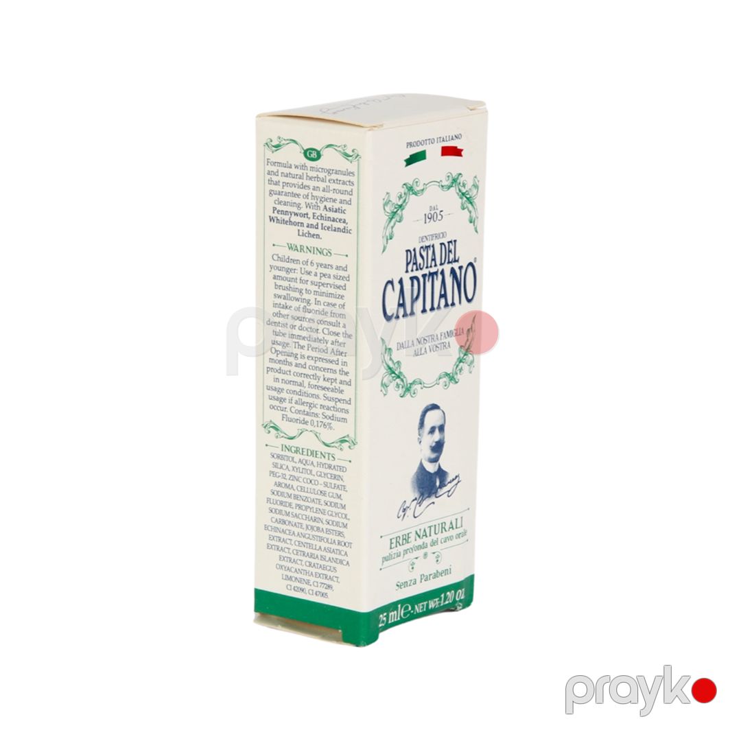 Diş məcunu Pasta Del Capitano Erbe Naturali 25 ml — Mallar, Bakı (2)