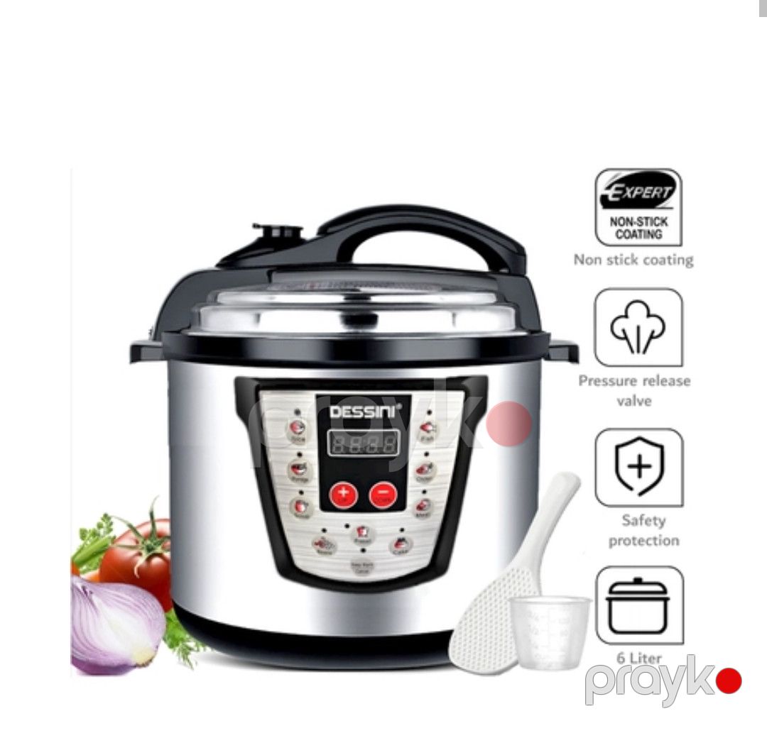 Buxar qazanı Dessini Smart, paslanmayan polad, gümüşü, 6 l — Mallar, Bakı (3)