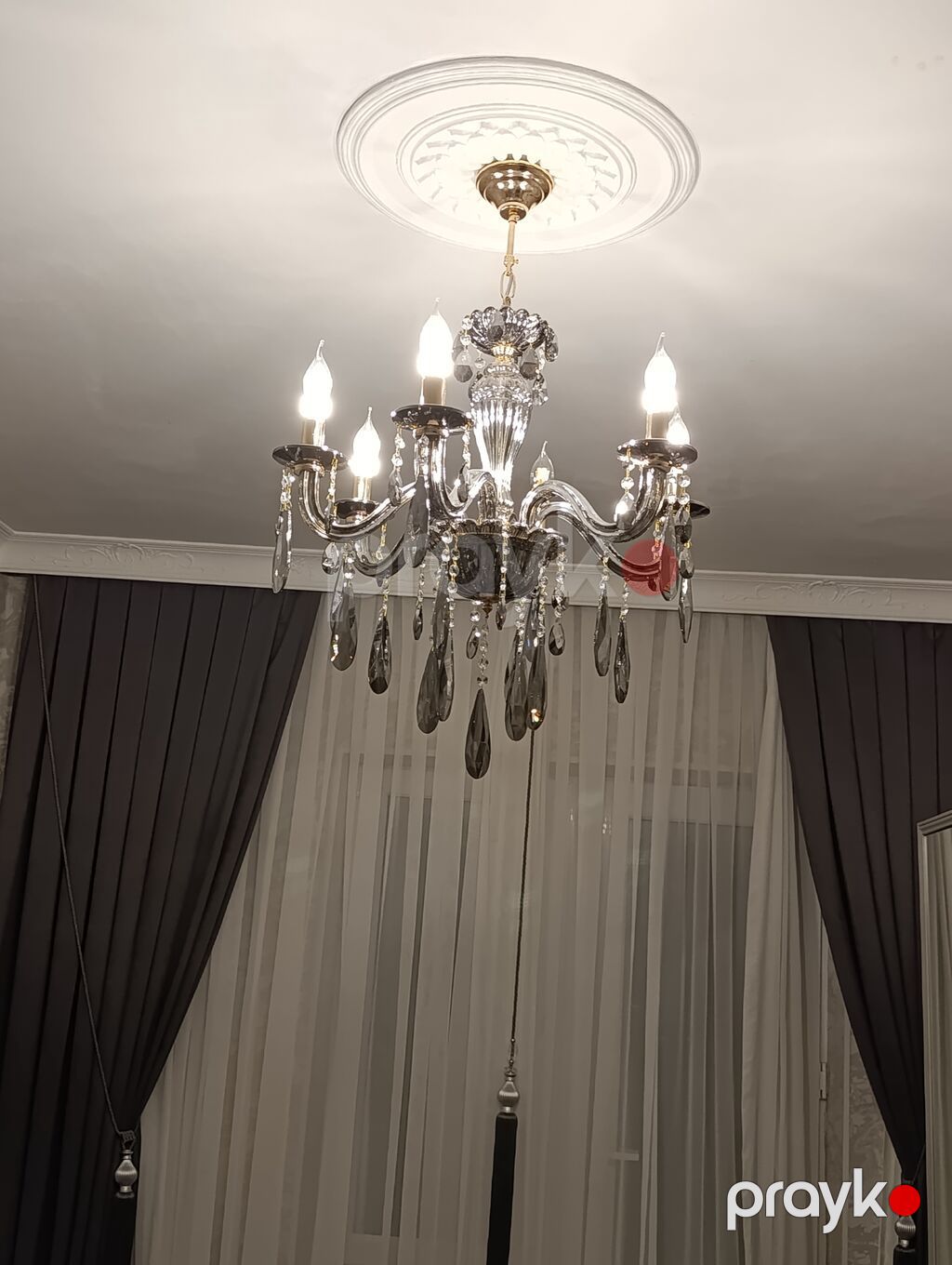 Çılçıraq, 6 lampa, Metal — Tavan is?qlar? v? cilc?raqlar, Bakı (6)