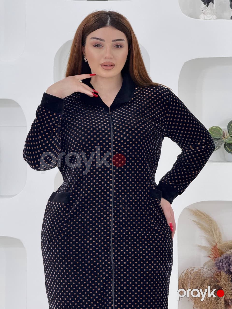 Ev xələti, qara, velür, ölçü 4XL — Mallar, Bakı (3)