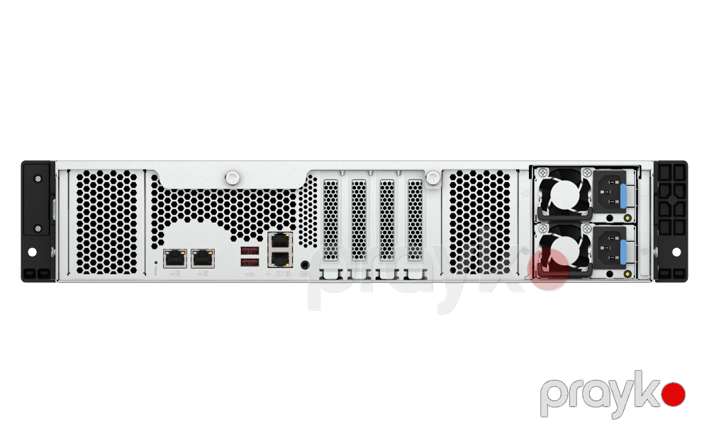 Qnap 2U 12 Diskli NAS Server AMD Ryzen 5 7000 16GB DDR5-(TS-h1277AXU-RP-R5-16G) — Şəbəkə və server avadanlığı, Bakı (2)
